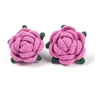 Cotton Knitting Artificial Flower DIY-P082-01B-1