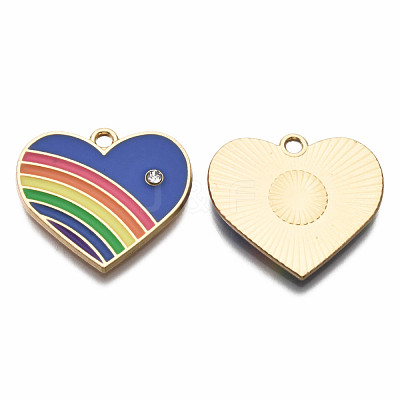 Alloy Enamel Pendants ENAM-T011-108D-NR-1