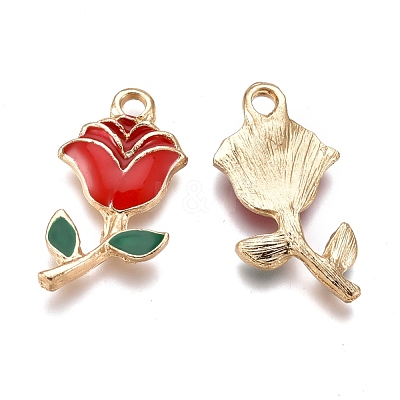 Alloy Enamel Pendants ENAM-I044-07B-1