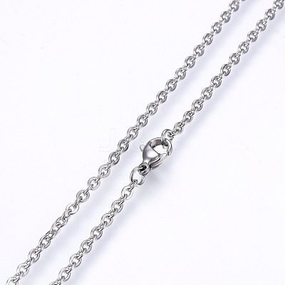 Non-Tarnish 304 Stainless Steel Cable Chains Necklaces NJEW-F226-04P-02-1