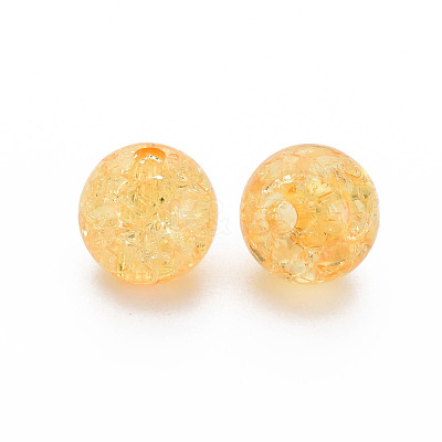 Transparent Crackle Acrylic Beads MACR-S373-66A-N13-1