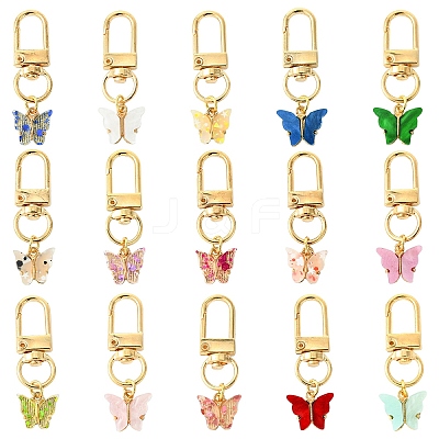 Acrylic Pendant Decorations HJEW-YW00018-1