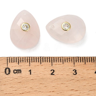 Natural Rose Quartz Pendants G-K371-03J-1
