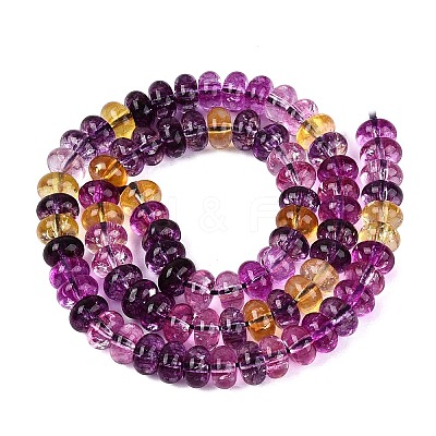 Crackle Transparent Glass Beads Strands GLAA-N074-02A-04-1