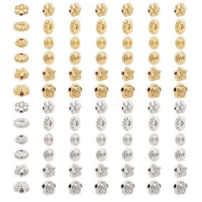 72Pcs 12 Style Alloy Beads FIND-PH0003-15-1