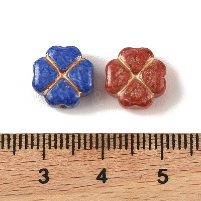 Baking Paint Glass Beads DGLA-G004-01F-1