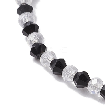 2Pcs Glass Beads Stretch Bracelets for Women BJEW-JB11395-1