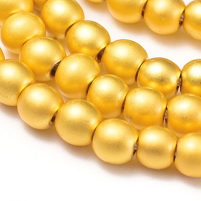 Electroplate Non-magnetic Synthetic Hematite Beads Strands X-G-I260-10A-02-1
