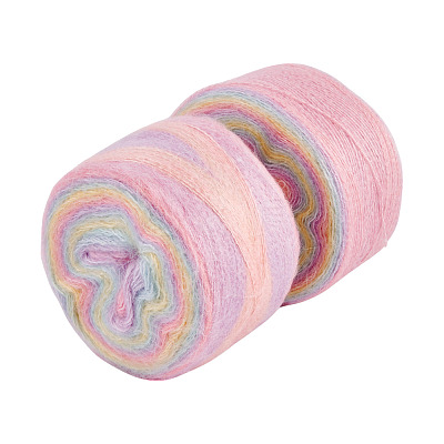 Segment Dyed Knitting Yarn DIY-TAC0033-03I-1