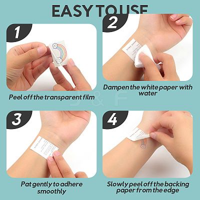 Water Transfer Paper Self Adhesive Stickers STIC-WH20026-011A-1