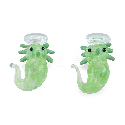 Handmade Bumpy Lampwork Beads LAMP-N029-022B-1