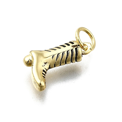 Brass Enamel Pendants KK-K400-50G-01B-1