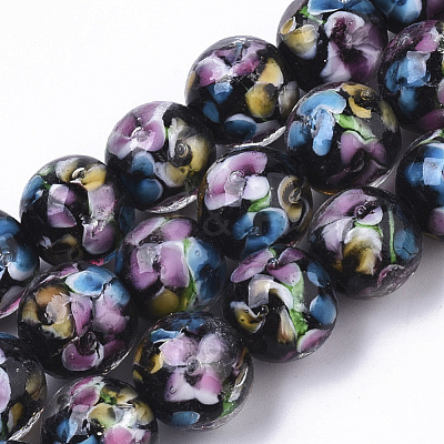 Handmade Lampwork Beads Strands LAMP-T007-04A-1