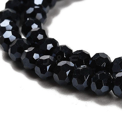 Electroplate Glass Bead Strands X-EGLA-R015-4mm-15-1