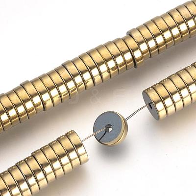 Electroplate Non-magnetic Synthetic Hematite Beads Spacers Strands G-Q486-75G-1