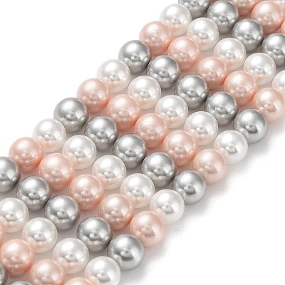 Shell Pearl Bead Strands X-BSHE-L017-20-1