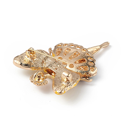 Butterfly Dancer Enamel Pin with Rhinestone JEWB-P016-01G-03-1