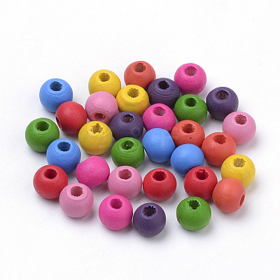 Dyed Wood Beads WOOD-S662-6x7mm-A-1