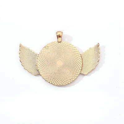 Alloy Pendant Cabochon Settings LS-PALLOY-S107-003A-KC-RS-1