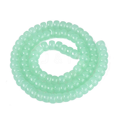 Imitation Jade Glass Beads Strands GLAA-NH0002-A01-B02-1