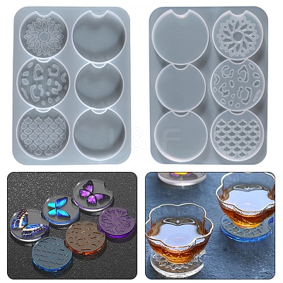 DIY Cup Mat Silicone Molds DIY-B035-12-1