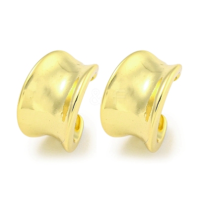 Brass Cuff Earrings EJEW-C104-017G-1