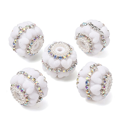 Rwsin & Acrylic & ABS Imitation Pearl Beads RE-CBA1913-03H-1