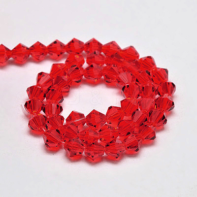 Imitate Austrian Crystal Bicone Glass Beads Strands GLAA-F029-3x3mm-14-1