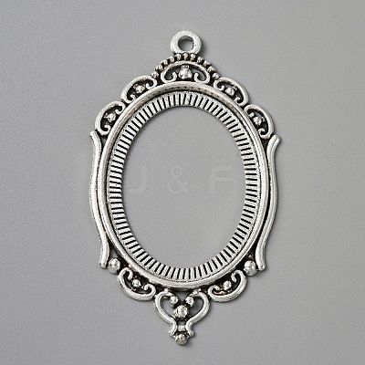 Zinc Alloy Pendant Cabochon Settings FIND-WH050-70AS-1