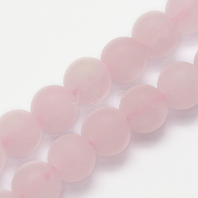Natural Rose Quartz Beads Strands X-G-K194-8mm-06-1