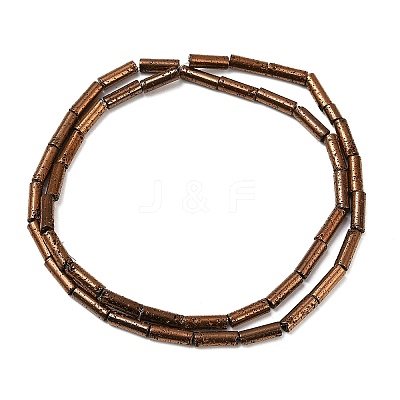 Electroplated Natural Lava Rock Beads Strands G-K388-03A-04-1