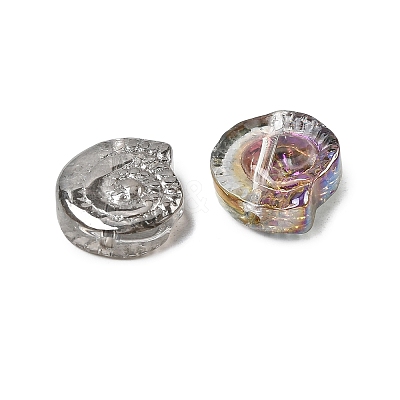 Electroplate Transparent Glass Beads EGLA-L047-05B-1