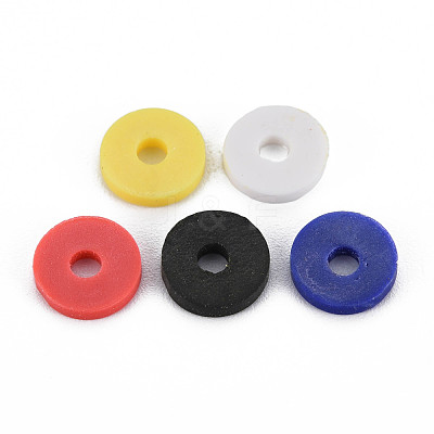 5 Colors Handmade Polymer Clay Beads CLAY-N011-032-32-1