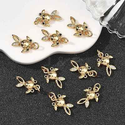 SHEGRACE Brass Cubic Zirconia Charms XGRQ3P512-586G-1