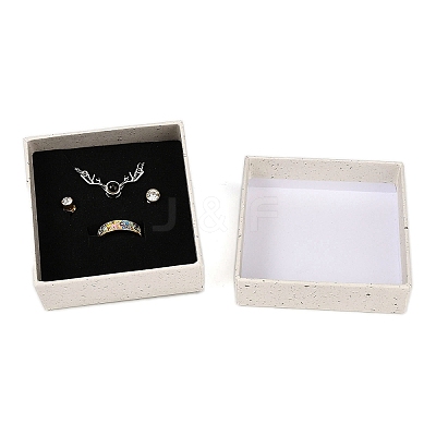 Square Paper Jewelry Storage Boxes with Sponge Inside CON-I013-01C-1