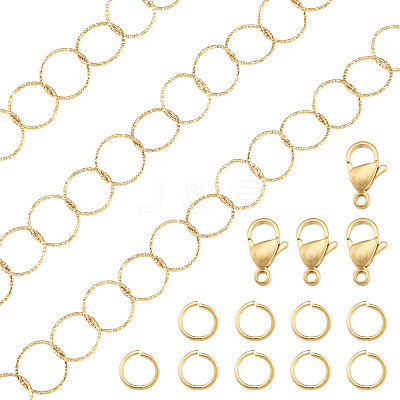1M 304 Stainless Steel Ring Rolo Chains STAS-TA0006-32-1