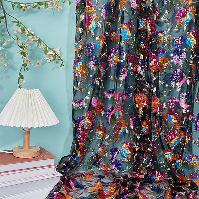 2 Yards Polyester Fabrics DIY-WH0622-743B-1