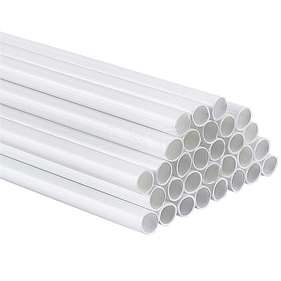 30Pcs ABS Plastic Round Tube KY-OC0001-44C-1