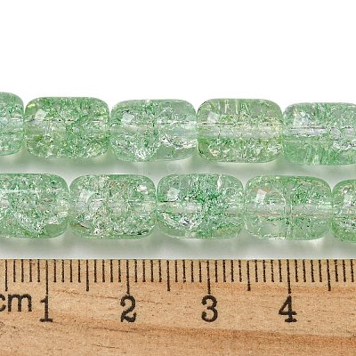 Transparent Crackle Glass Beads Strands GLAA-NH0001-04J-1