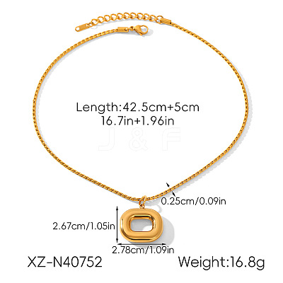 304 Stainless Steel Rectangle Pendant Necklaces WGB85DE-03-1