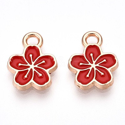 Alloy Enamel Charms ENAM-T022-07D-1