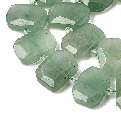 Natural Green Aventurine Beads Strands G-P434-25-1