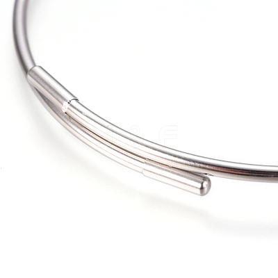 Non-Tarnish Adjustable 304 Stainless Steel Bangles Making MAK-F227-33-P-1