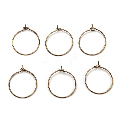 Brass Wine Glass Charm Rings EC067-2AB-NF-1
