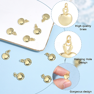 12Pcs Brass Pendants KK-BBC0025-52-1