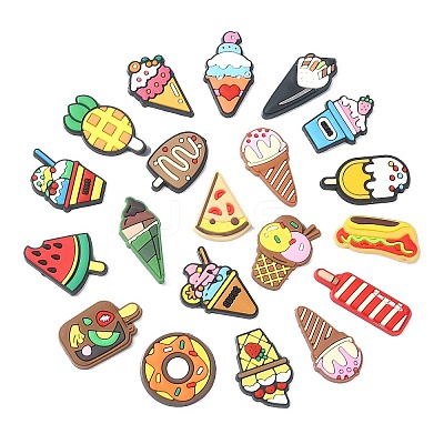 38Pcs 19 Styles Cute PVC Plastic Cabochons KY-CJ0001-65-1