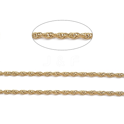 Ion Plating(IP) 304 Stainless Steel Rope Chains CHS-G027-08C-G-1