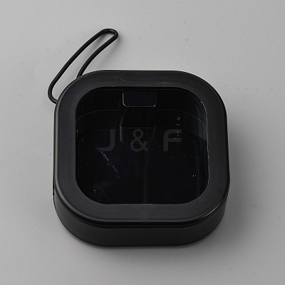 Square Small PS Plastic Hair Tie Organizer Case CON-WH20002-12-1
