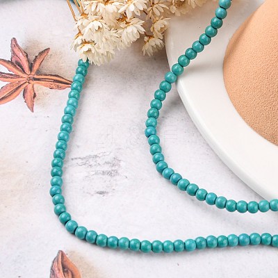 Synthetic Turquoise Beads Strands X-TURQ-G106-6mm-02E-1