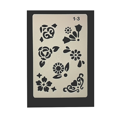 Eco-Friendly PET Plastic Hollow Painting Silhouette Stencil DRAW-PW0008-01C-1
